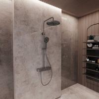 Душевая стойка цвет вороненая сталь VSFS-402GM VINCEA