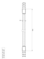 Душевой шланг PVC, 180 см 180 см CZR-FMD-180-NOP Чёрный матовый   Cezares