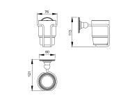 Стакан для зубных щеток Timo Nelson 150031/00 хром