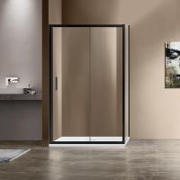 Душевой уголок, прямоугольный Garda VSR-1G1013CLB 1300х1000х1900 цвет черный стекло прозрачное Vincea