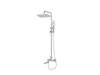 ACQUA Душевая стойка со смесителем для ванны, верхним и ручным душем, хром ACQUA-VSCM-CRM  ACQUA-VSCM-CRM BelBagno