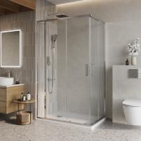 Душевой уголок прямоугольный LUCE-AH-21-125/100-C-Cr 1250x1000x1950 BelBagno