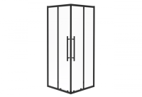 Ограждение душевое ESBANO ESF-90KV-B черный квадратное