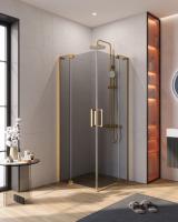 Душевой уголок прямоугольный.     SLIDER-A-2-70/80-GRIGIO-BORO (700-800)x(700-800)x1950 Cezares