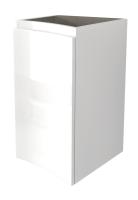 Шкафчик подвесной с одной распашной створкой, левосторонний VAGUE 34x40x55 Bianco lucido 44228 CEZARES