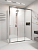 Душевой угол раздвижной 1300х1000x2000 цвет профиля Хром стекло прозрачное PR3/R-SP-130100-01-CH-C4 Premium Veconi