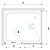 Душевой уголок RGW PA-76 (PA-016 + Z-050-2) прямоугольный  140* 90*195 35087649-11 профиль Хром стекло Прозрачное 6 мм RGW