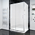 Душевой угол раздвижной прямоугольный RV055M-13090-07-C8 1300х900х1950 Цвет профиля Хром Стекло Матовое Veconi